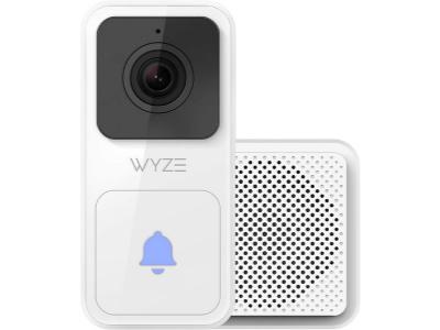WYZE Video Doorbell camera with Chime, 1080p HD Video, 34 Aspect Ratio 34 Head-to-Toe View, 2-Way Audio, Night Vision, Hardwired